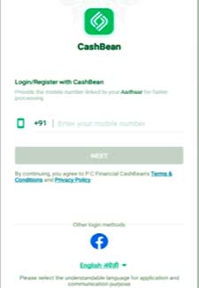 Cashbean-Sign-up