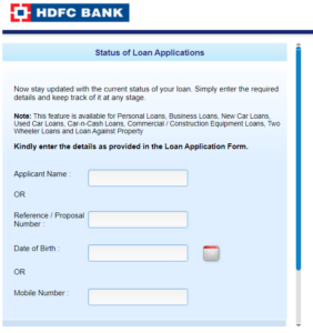 HDFC Loan Status Tracker 